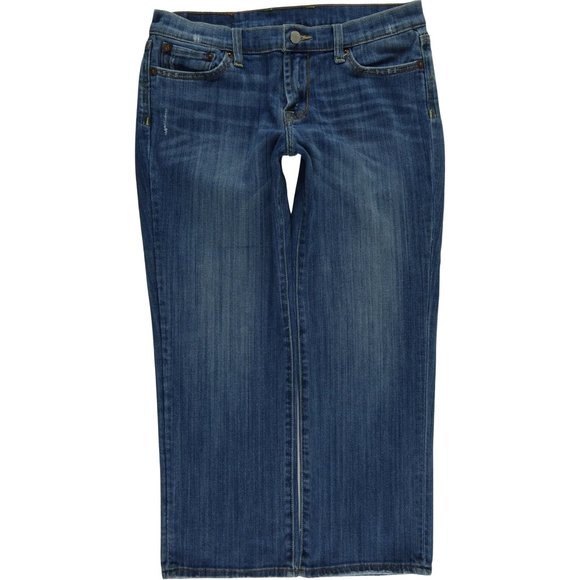 Jean Capri Femme LUCKY BRAND Sweet N' Low - Taille 6/28, Délavé Bleu - Occasion Très Bon état